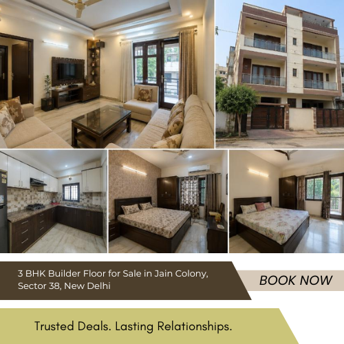 3 BHK Builder Floor for Sale in Jain Colony, Sector 38, New Delhi