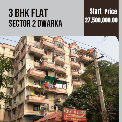 3 BHK Flat for Sale in Celestial Heights, Sector 2 Dwarka, New Delhi